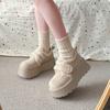 Retro Small Man Heightened Thick-soled Snow Cotton Shoes Women's Winter New Warm Outer Wear Plush Shoes