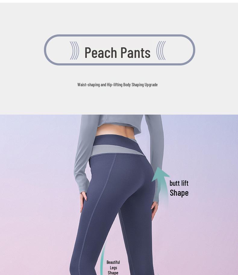 Peach Color Block High-Intensity Shockproof Sports Bra with Beautiful Back Design, No Pads Needed