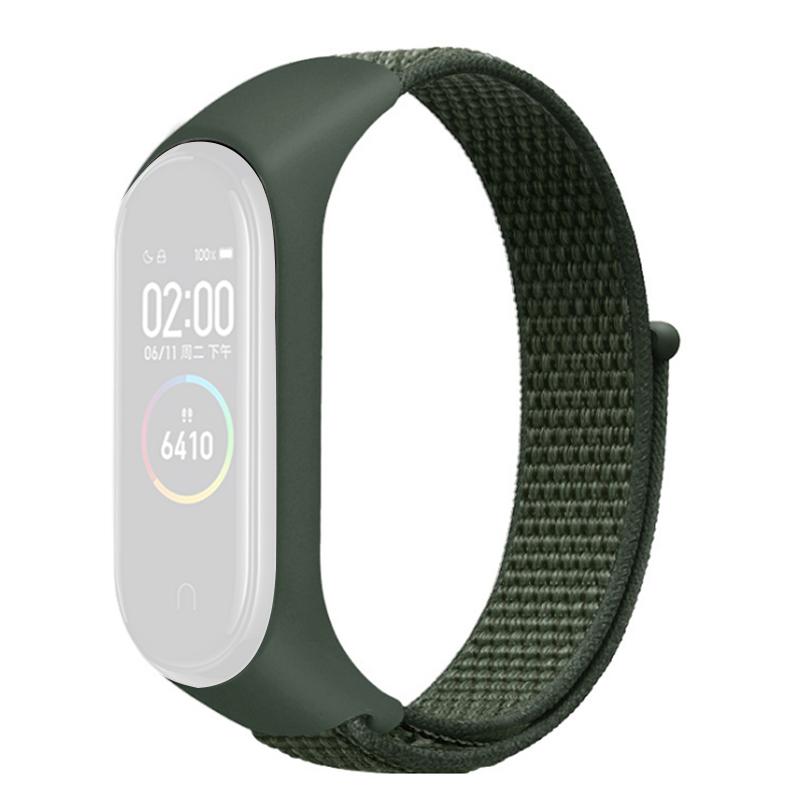 For Xiaomi Mi Band 3/4/5/6/7 Nylon Watch Band Adjustable Sport Loop Strap Wristband Replacement