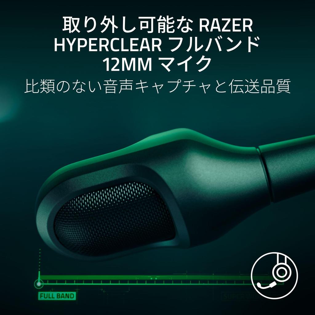 Razer BlackShark V3 Pro Wireless Gaming 2nd Generation HyperSpeed 2nd Generation TriForce Biocellulose 50mm HyperClear 12mm Battery Compatible with