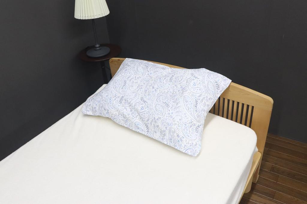 Romance Kosugi Pillowcase (63 X 43 Cm) Made In Japan, 100% Skin-Friendly Cotton, Blue
