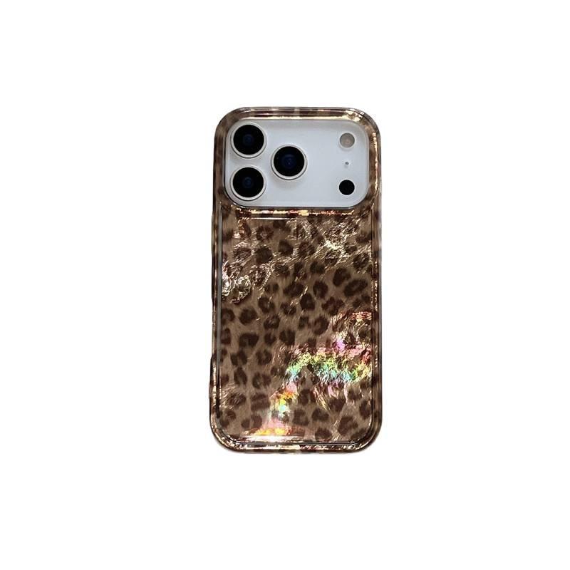High-End Leopard Print iPhone Cases for 14-17 Pro Max Models (Autumn/Winter)