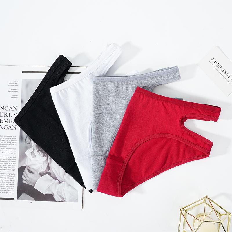 Moda Pamuk Külot Kadınlar için Bel Çapraz Tasarım Iç Çamaşırı Intimates Lingerie Kadın Külot Düz Renk Külot Yumuşak Kız Külot