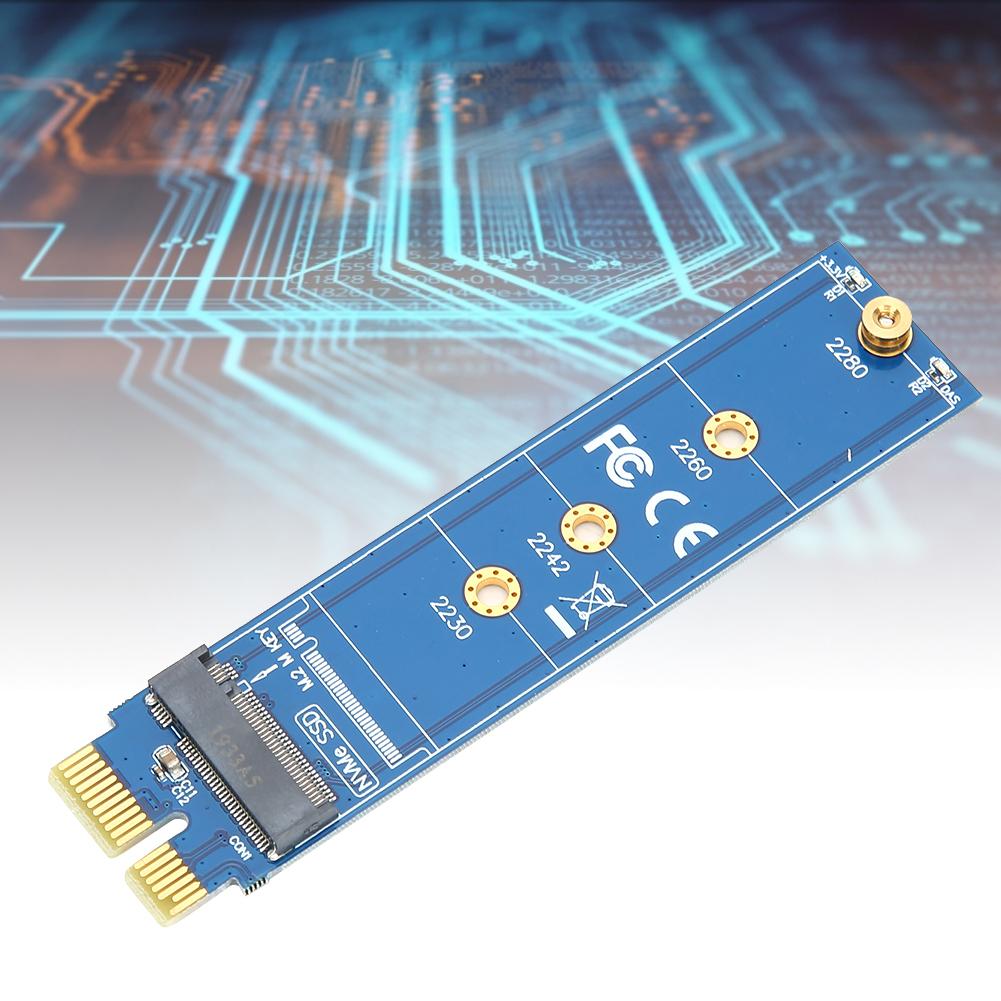 NVME Adapter Card SSD Hard Drive Card Reader PCI E 1X Test Card Computer Accessories for PCI E To