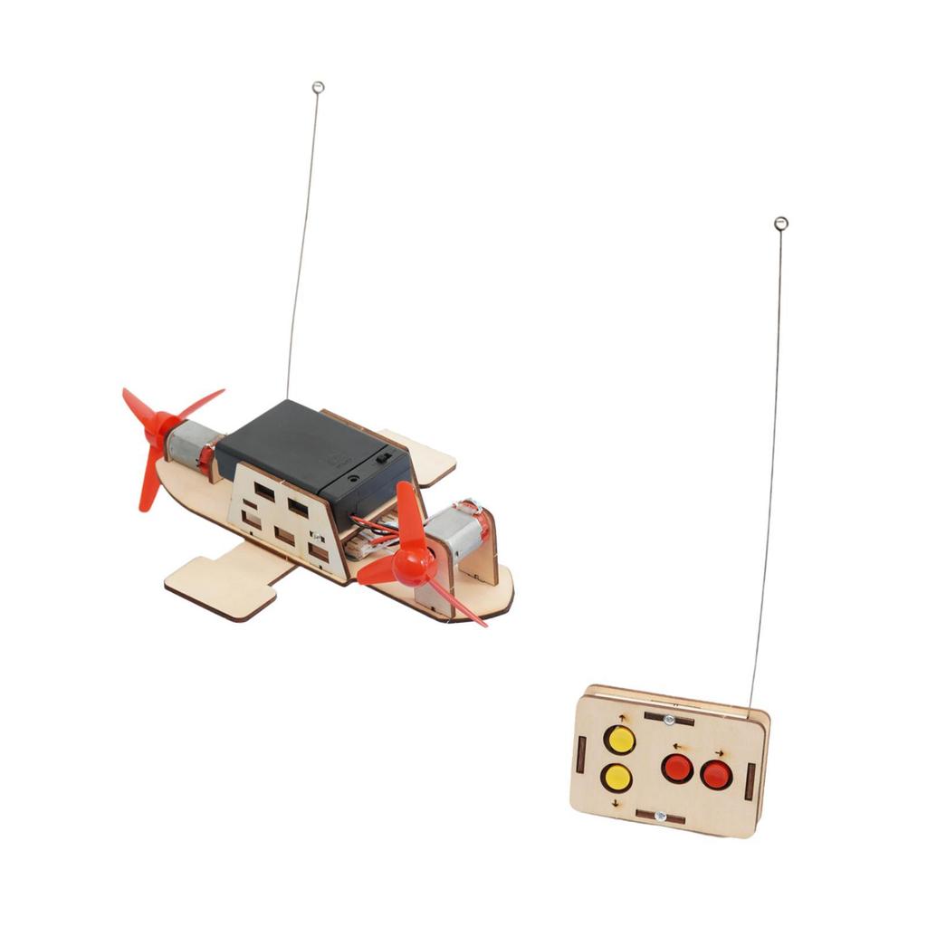 DIY RC Boat Kit Building Toy Cordless Control for Children Boys Toddler