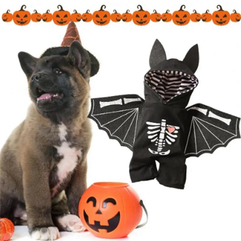 2025 Trend Dog Bat Clothing Halloween Pet Costumes Bat For Small Medium Large Dogs