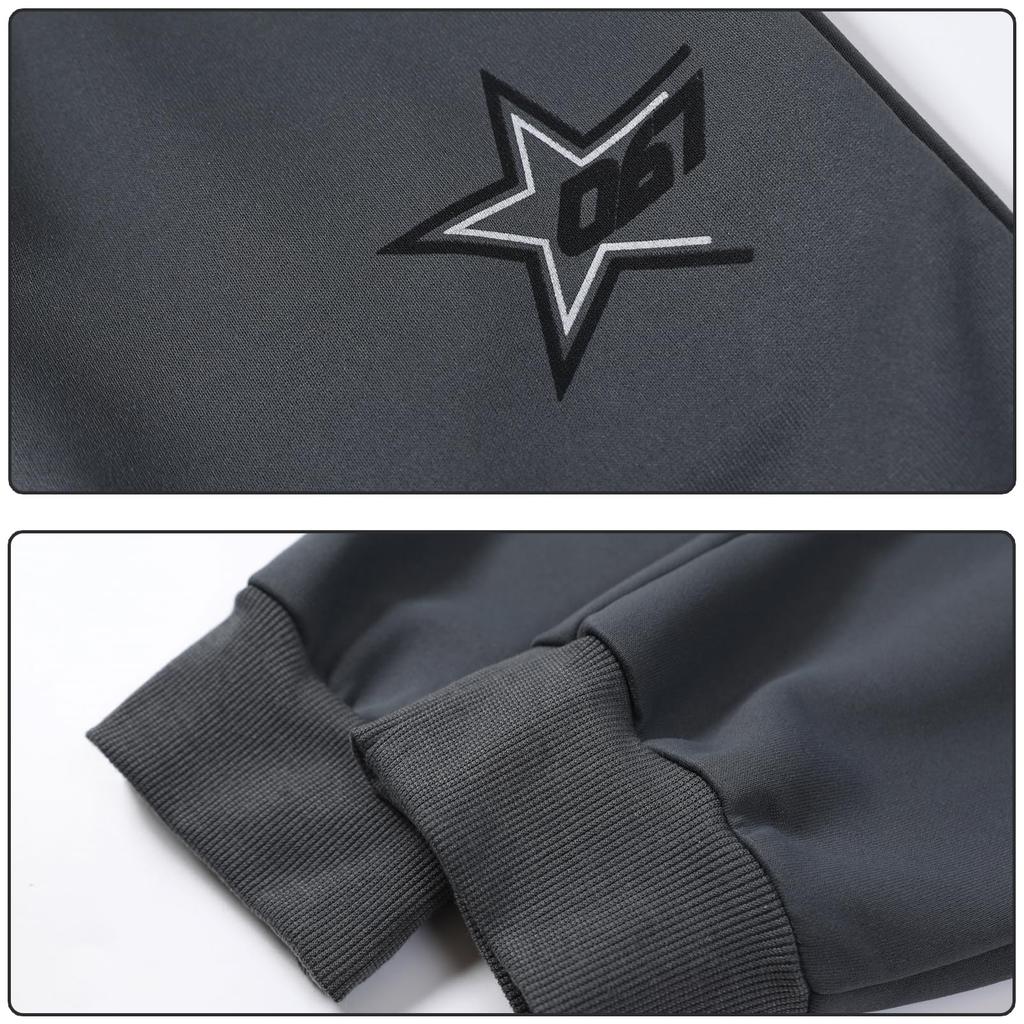 Trening VERAVANT Perfect pentru Toamnă și Perfect pentru Atletic și Include Hanorac și Croială Casual pentru și Iarnă Set Bărbați Închis, Iarnă, Purtare, Mers,