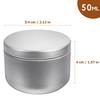 10Pcs Tea Tins for Loose Tea Storage Airtight Tinplate Canisters Coffee Powder Spice Jar Round Food Container Travel Friendly