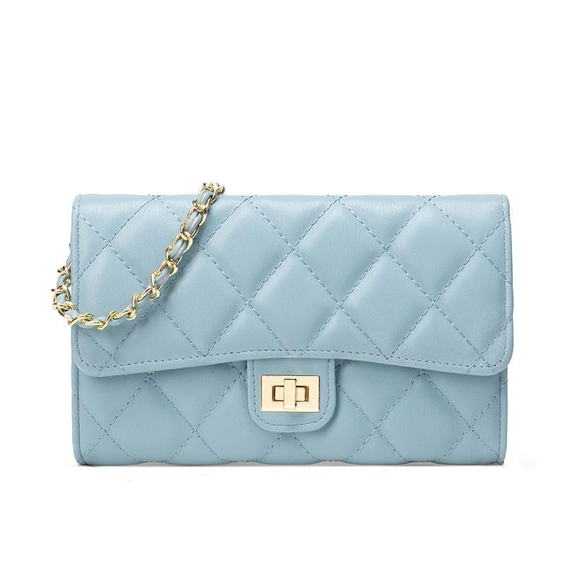 

IELGY модная сумка с бриллиантовой цепочкой, женская сумка-мессенджер синий