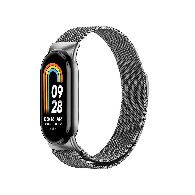 Pasek Mediolski do Xiaomi Mi Band 10 9 8 NFC Magnetyczna Bransoleta Correa dla Xiaomi Band 10 Ceramiczny Metalowy Wymienne Akcesoria
