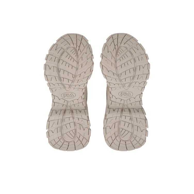 Fila Fishbone Thick Sole Casual Low Top Dad Shoes Unisex Sneakers Brown Gray 1JM01283_200