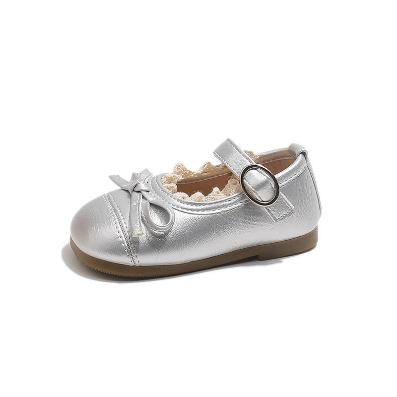 Neue Stil Mädchen Slip-on Schuhe, Lederschuhe, Rutschfeste Schuhe