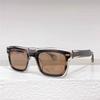 Ochelari de soare unisex retro cu ramă pătrată bicolore din acetat, cu opțiune pentru miopie și protecție UV