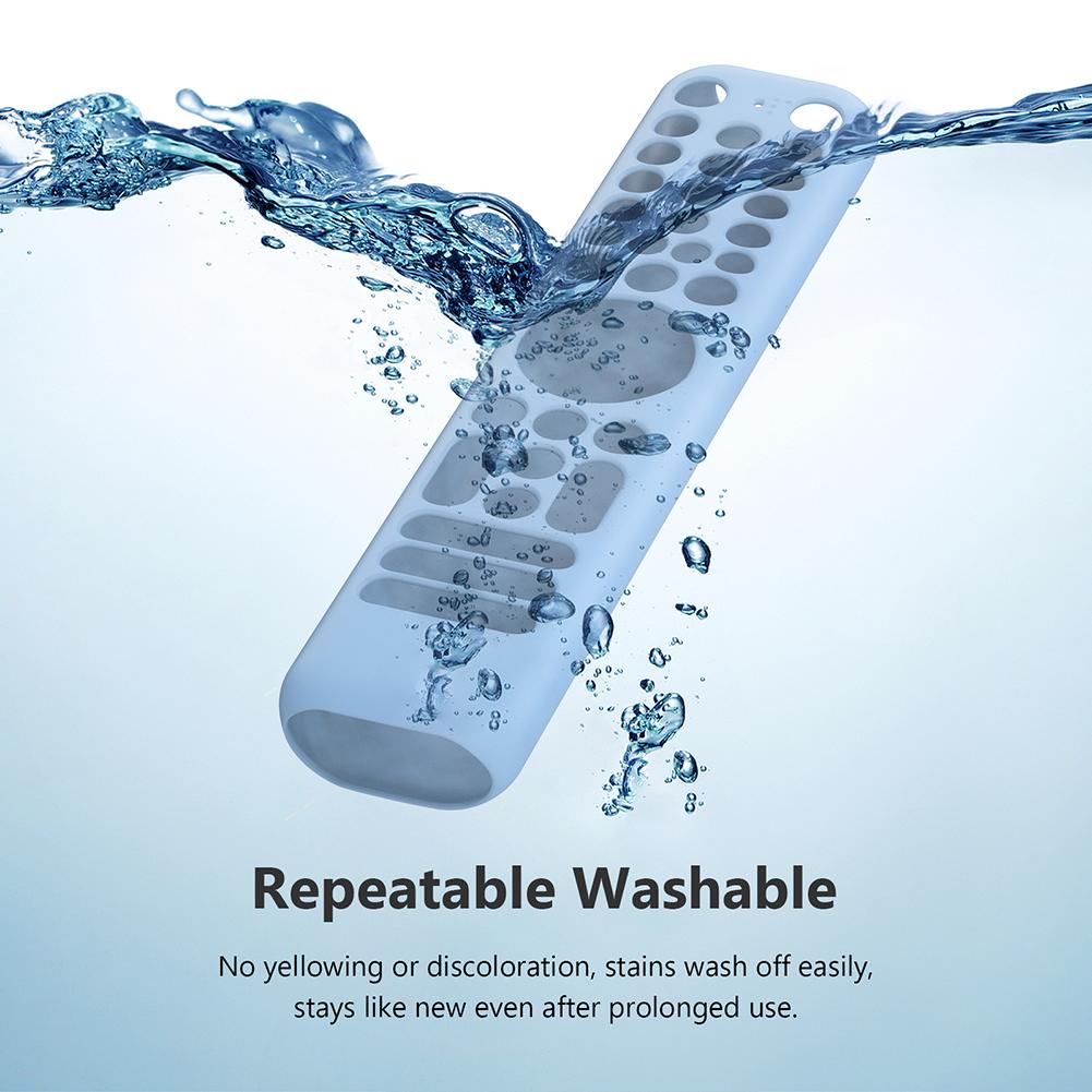 Silikon-Fernbedienungsgehäuse für TCL RC716/RC833 GUB1 TV-Fernbedienung Hülle Rutschfeste Silikonhülle Stoßfest Sturzsicher mit Lanyard