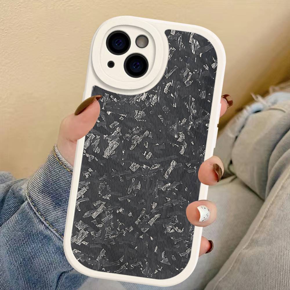 Carbon Fiber Phone Case For IPhone 16 15 14 13 12 11 Pro Max Plus Leather Cover