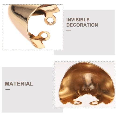 FOMIYES Metal Toe Caps, Shoe Protection, Solid Color High Heel Toe Caps, Elegant High Heel Tip Covers, Durable Shoe Tip Caps for Repair and Decoration