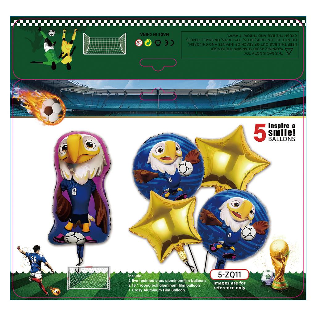 Boys Football Green Balloon Arch Birthday Football Party Decoration World Cup Themed Balloon Set