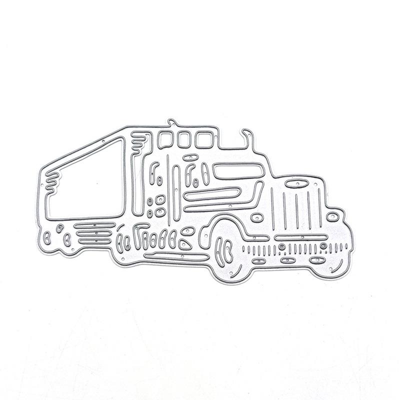 

Грузовик, металл, сталь, трафареты, трафареты для скрапбукинга, ремесленные штампы, 3D DIY, изготовление фестивальных карт серебряный