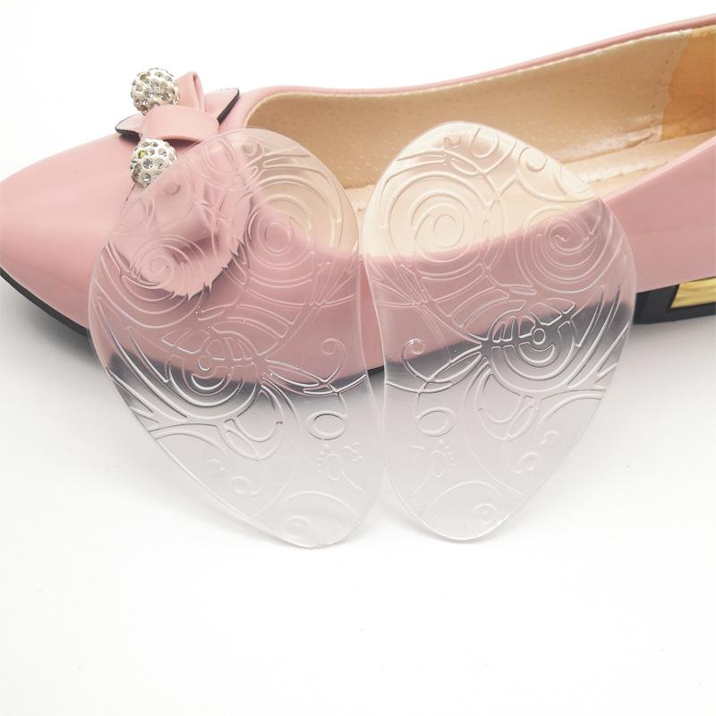 Shock-Absorbing Non-Slip Silicone Gel Forefoot Pads - Transparent, Anti-Pain, Wear-Resistant Sports Half Pads