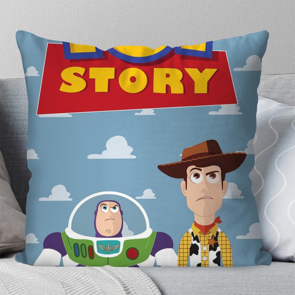 Animated Movie T-Toy S-Story Pillow Case Square Pillow Bedroom Sofa Leisure ComfortCushion Car Living Room Home Decoration 40X40