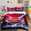 Logo del Arsenal y rayo. Juegos de cama Juegos de fundas nórdicas Fundas nórdicas Fundas de almohada(1 * Funda de edredón 2 * Fundas de almohada, sin relleno de edredón)