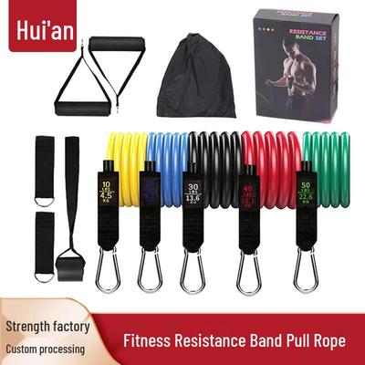 Home Fitness Resistance Band Set for Arm, Leg, and Waist Training