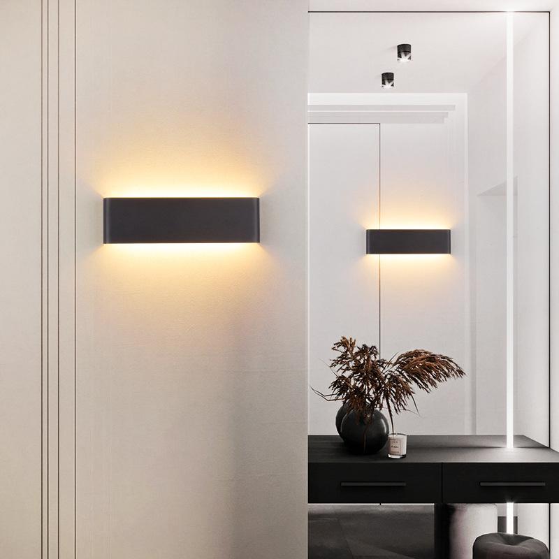 Modern 12W LED Indoor Wall Lamp Bedroom Bedside Mirror Front Light Aisle Corridor Home Lighting Aluminum Wall Sconce AC85-265V