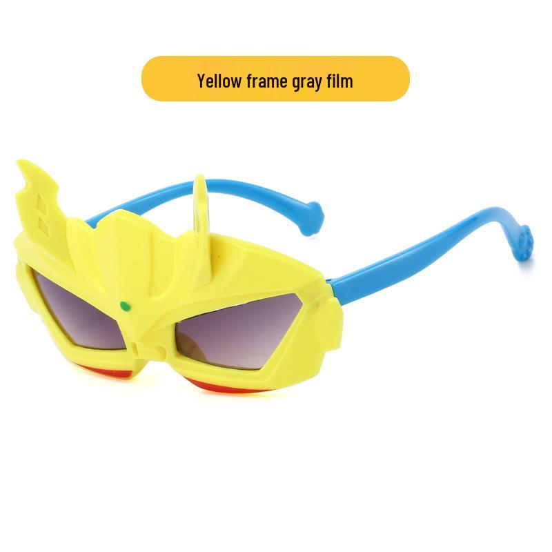 Neue Ultraman Jungen Mecha Trend Sonnenbrille - Stilvoller Sonnenschutz für Kinder