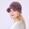 Autumn Winter Hats Women's Knitted Hat Mixed Color Fashion Thick Warm Hat All-match Bucket Hat