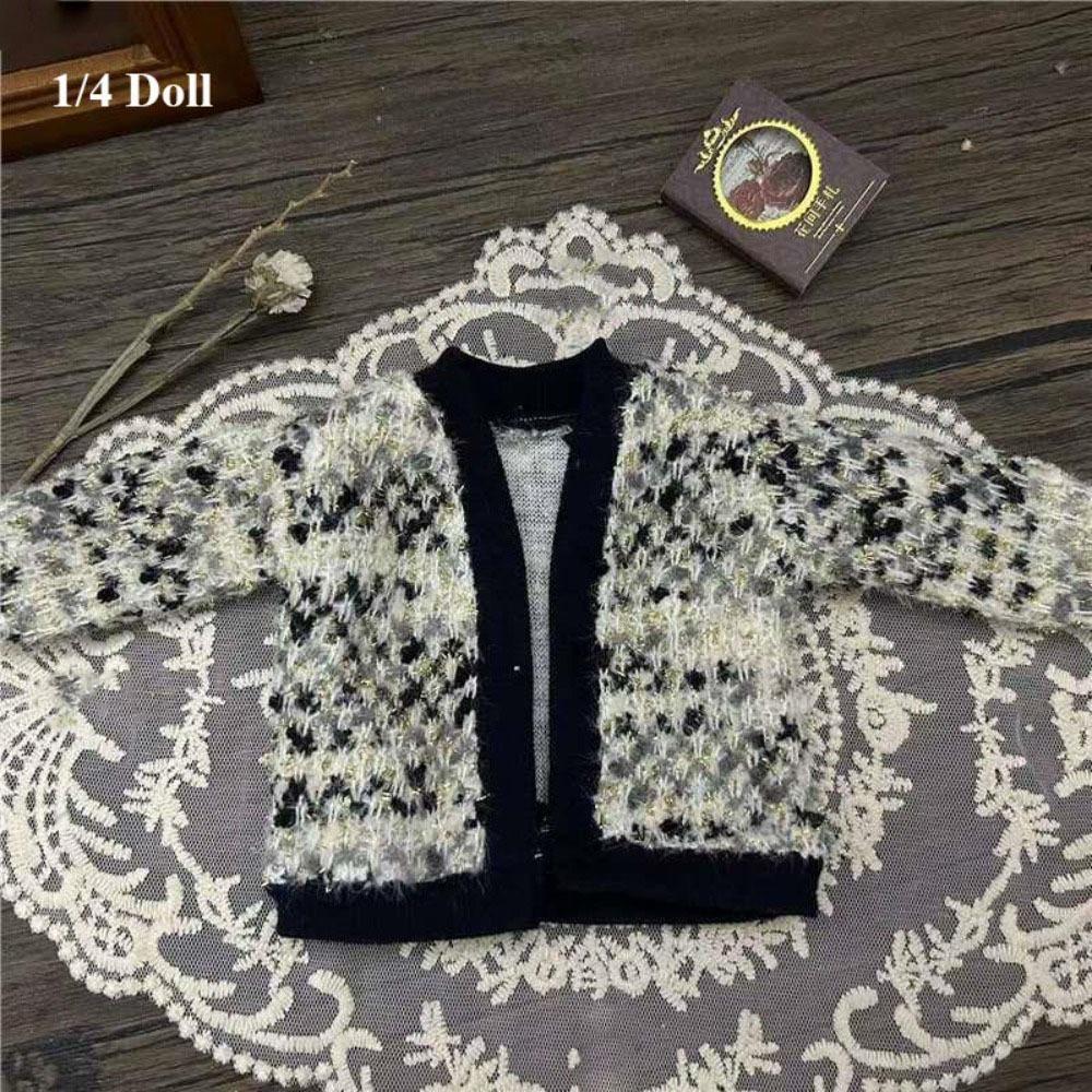 Elegant Knitted Cardigans Tops Cute Doll Jeans Pants for 1/4 1/6 BJD 30/45cm Dolls Doll Clothes