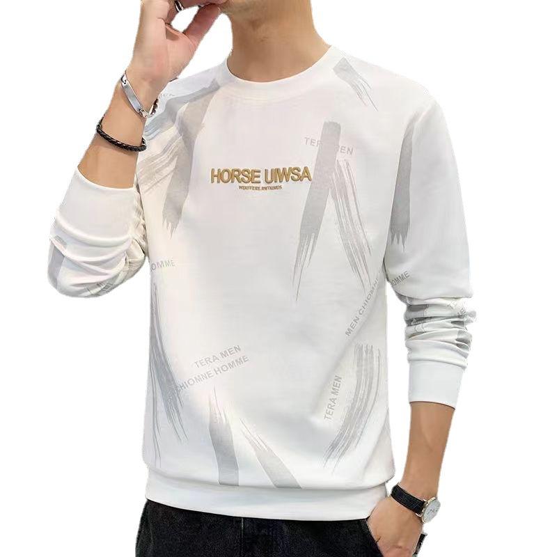 Herren Rundhals Langarm T-Shirt Lässig Lässige Unterhemden T-Shirts Oberteile T-Shirt für Mann T-Shirts Oberteile Herrenbekleidung