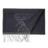 ARMANI JEANS 934102 CD714 00020 Men's Wool and Cashmere Blend Stole/Scarf In Black [Parallel Import]