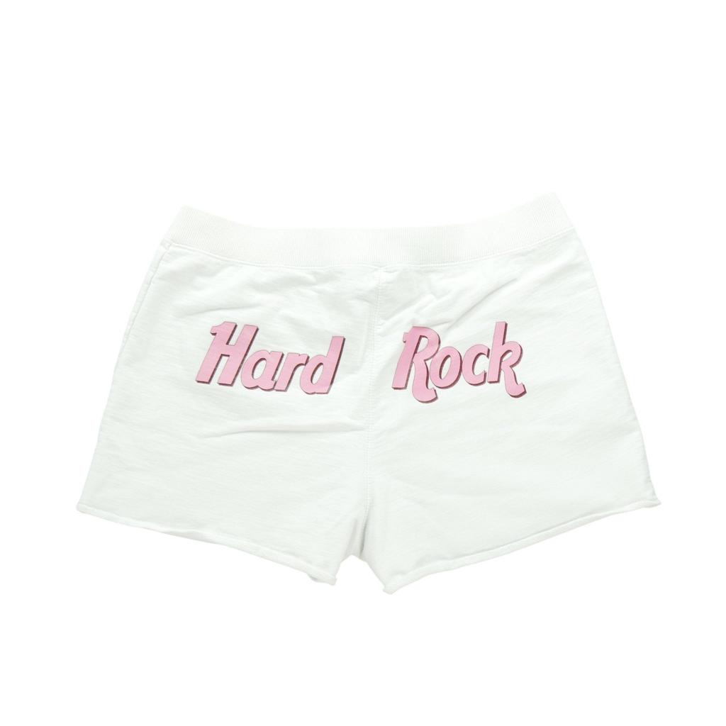 Hard Rock Cafe Short Las Vegas Femme Taille L Blanc #QWE1880
