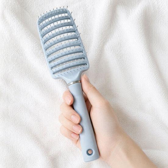 Hair Loss Reduction Brush Curved Vented for Women Detangling Paddle Long Blow-dry Thick