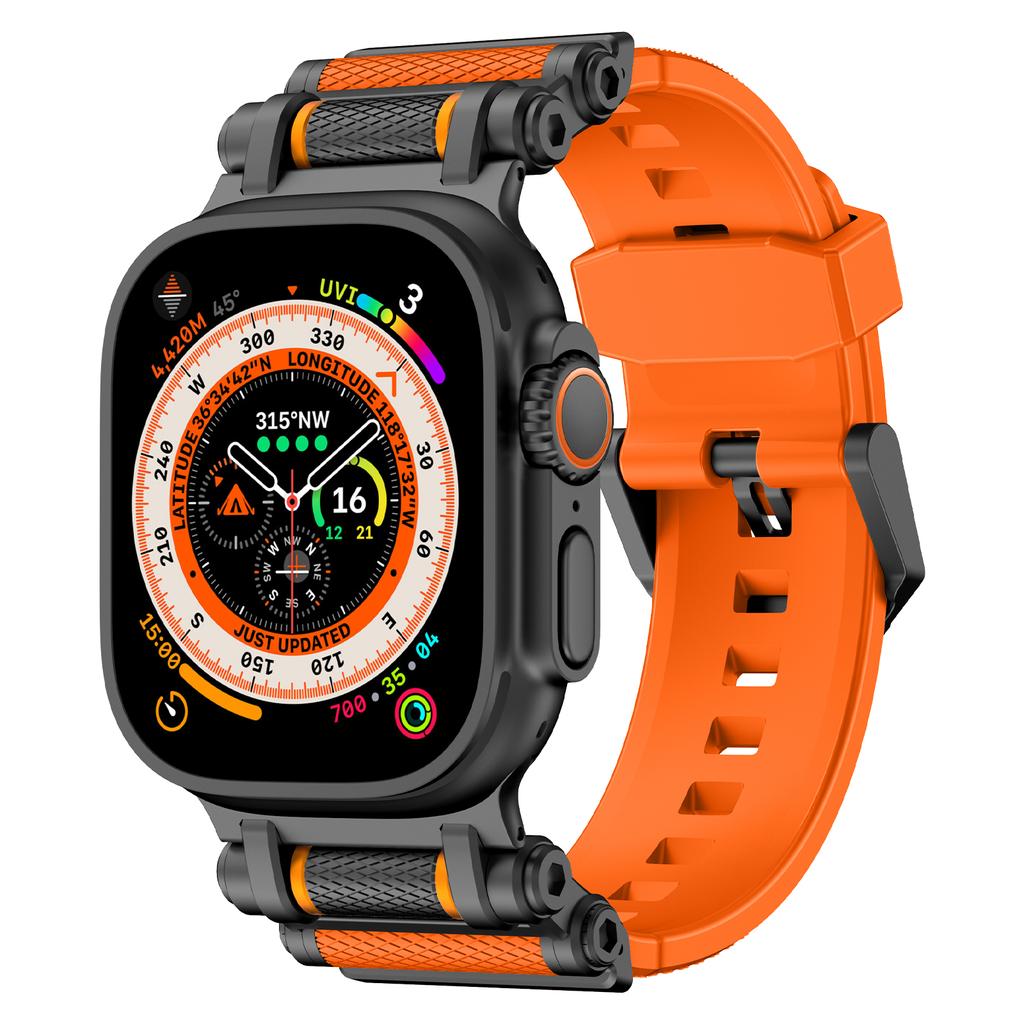 Armband für Apple Watch 10 Ultra 9 8 7 SE (2023) SE (2022) SE 6 5 4 3 2 1 46mm 49mm 45mm 44mm 42mm Gear Silikonarmband