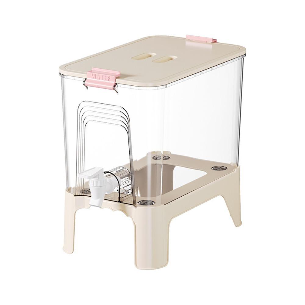 Rectangular 6.5L Cold Drink Dispenser Large Capacity Beverage Dispenser Beverage Tank Summer Single Faucet