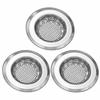 3 Pack 4.45 Inch Diameter Sink Strainer Wide Edge Sink Drain Strainer  Bathroom Sink
