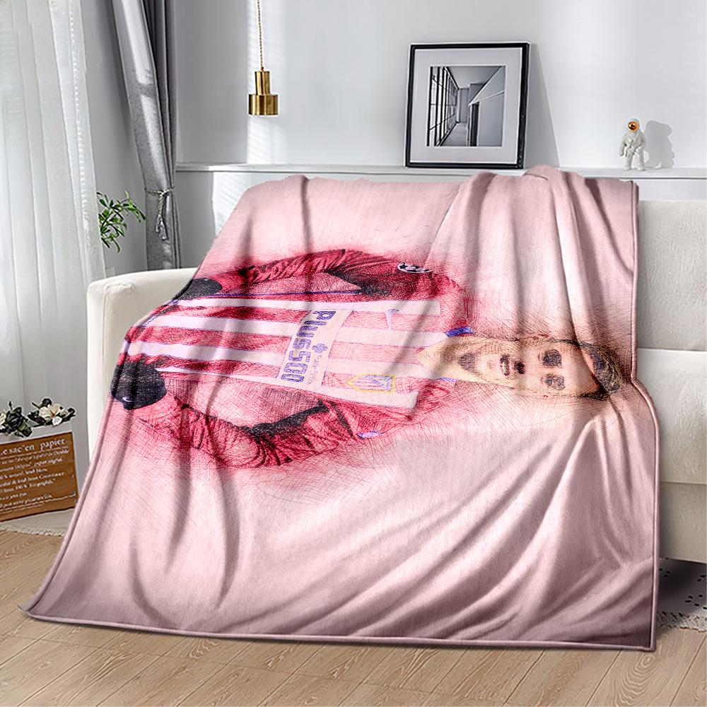 White Stripes Blanket Ultra-Soft Suitable for Picnics Office Chair Livingroom All-Season Use Playful Design Gift for Travel Home Birthdays