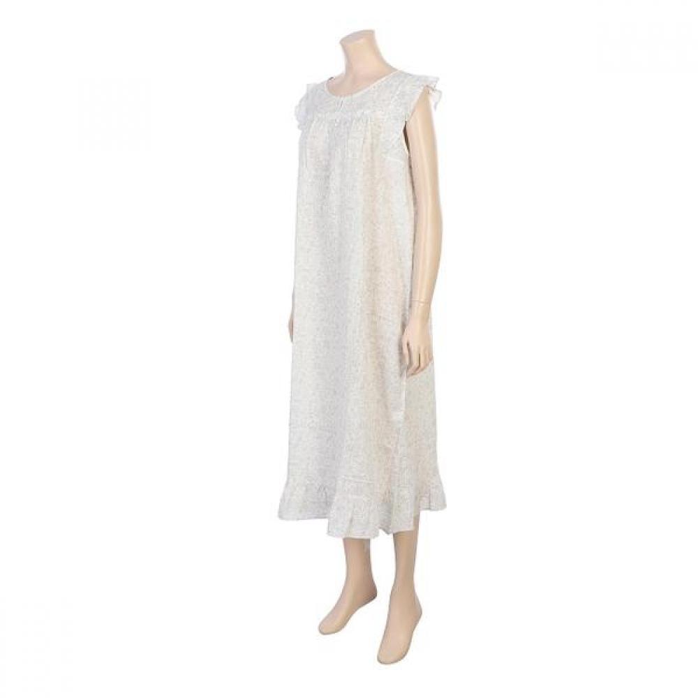 BARBARA Women S Gray Crepe Homewear dreSS Agw4629l
