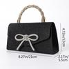 Fashion Rhinestone Bow Evening Bag Shoulder Bags Glitter Gold Silver Black Chain Crossbody Bag High-end Luxury Women Clutch Bags