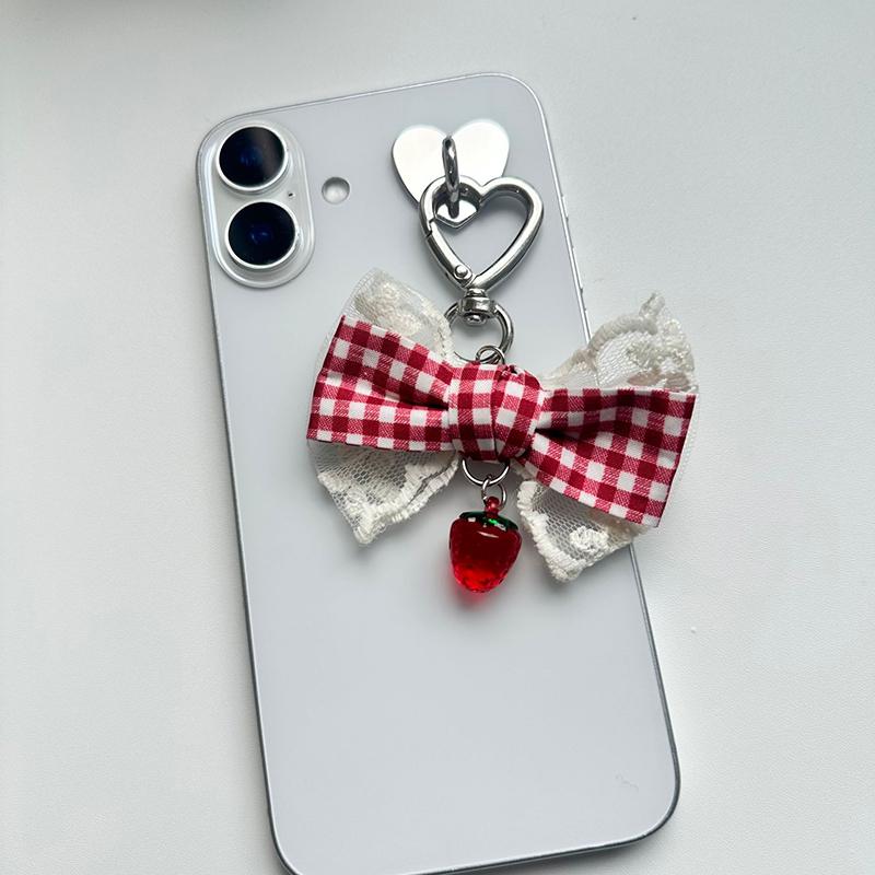 

Кружевной бант брелок-подвеска милый французский клетчатый бабочка подвеска для мобильного телефона брелок аксессуары для сумки