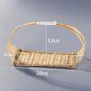 Handwoven Basket Serving Tray Cookies Display Bamboo Fruit Storage Stand for Household Tools