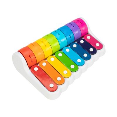 Jucării Fat Brain Toys Jucărie Fat Brain Toys pentru bebeluși Rock and Roller Pian cu clopoțel și xilofon FA281-1 Produs original