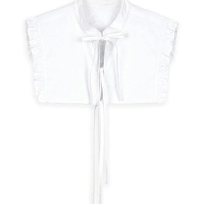 WOVEMENT Frill Tie Collar White WBAFAC001WH