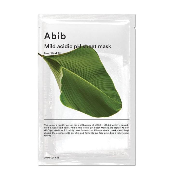 [Abib] Mild Acidic pH Sheet Mask #Heartleaft Fit 10EA
