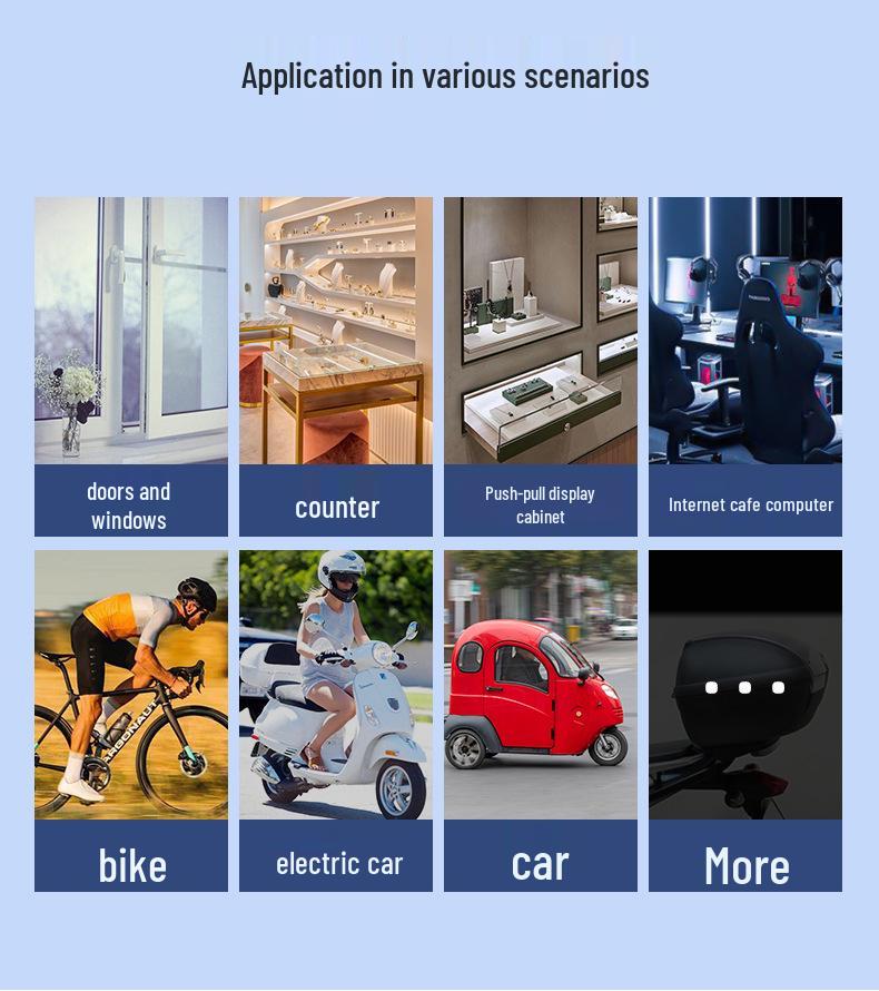 Adjustable Sensitivity Wireless Vibration Alarm with Remote Control