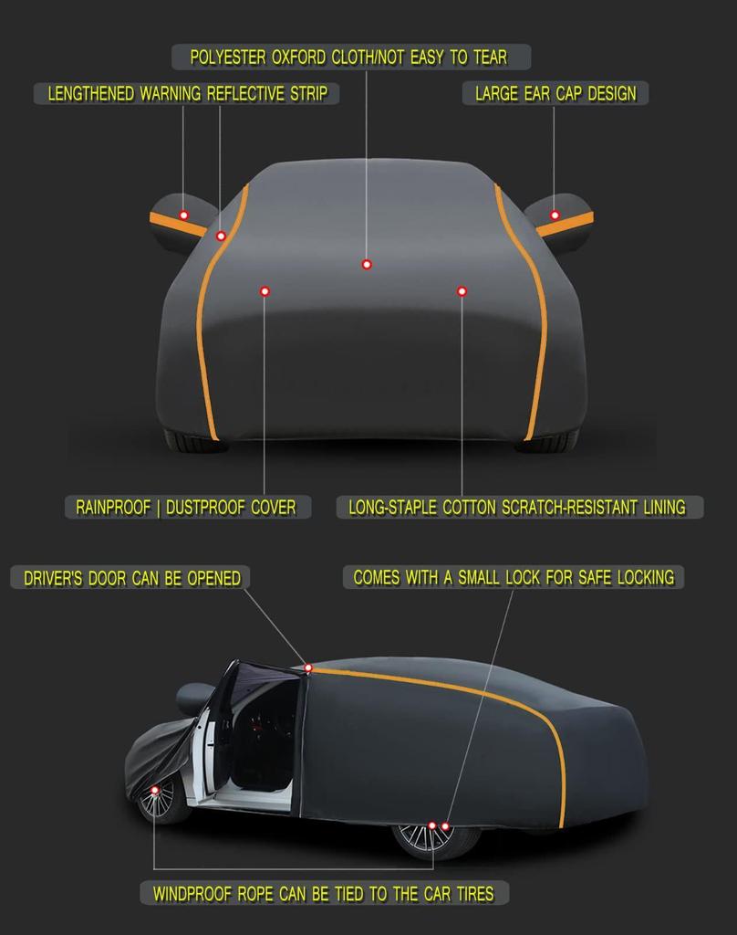 All-Season Oxford Cloth Car Cover - Single Layer