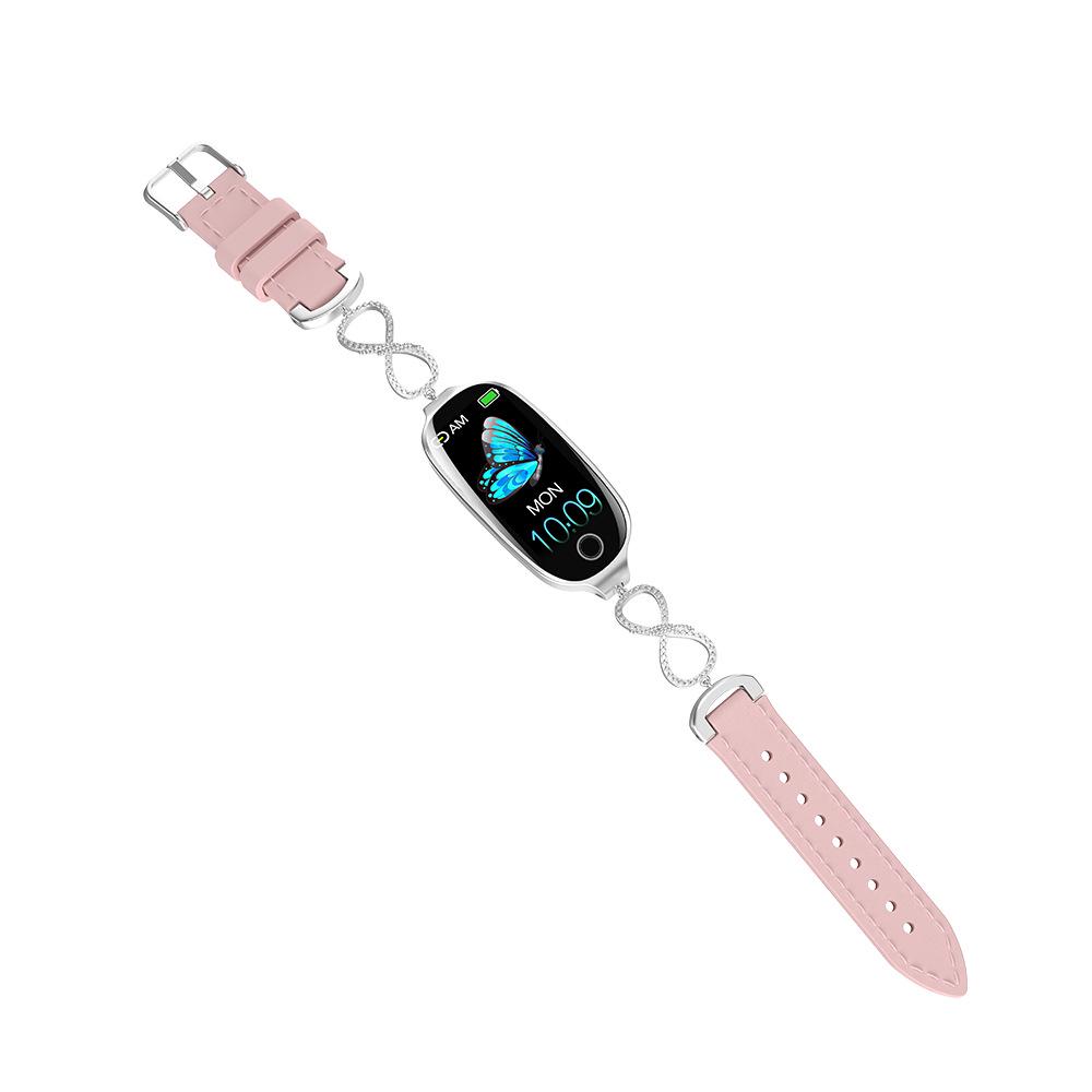 F81 Women's Smart Bracelet: Versatile Watch with Blood Oxygen, Heart Rate Monitor, Pedometer, and Menstrual Tracking.