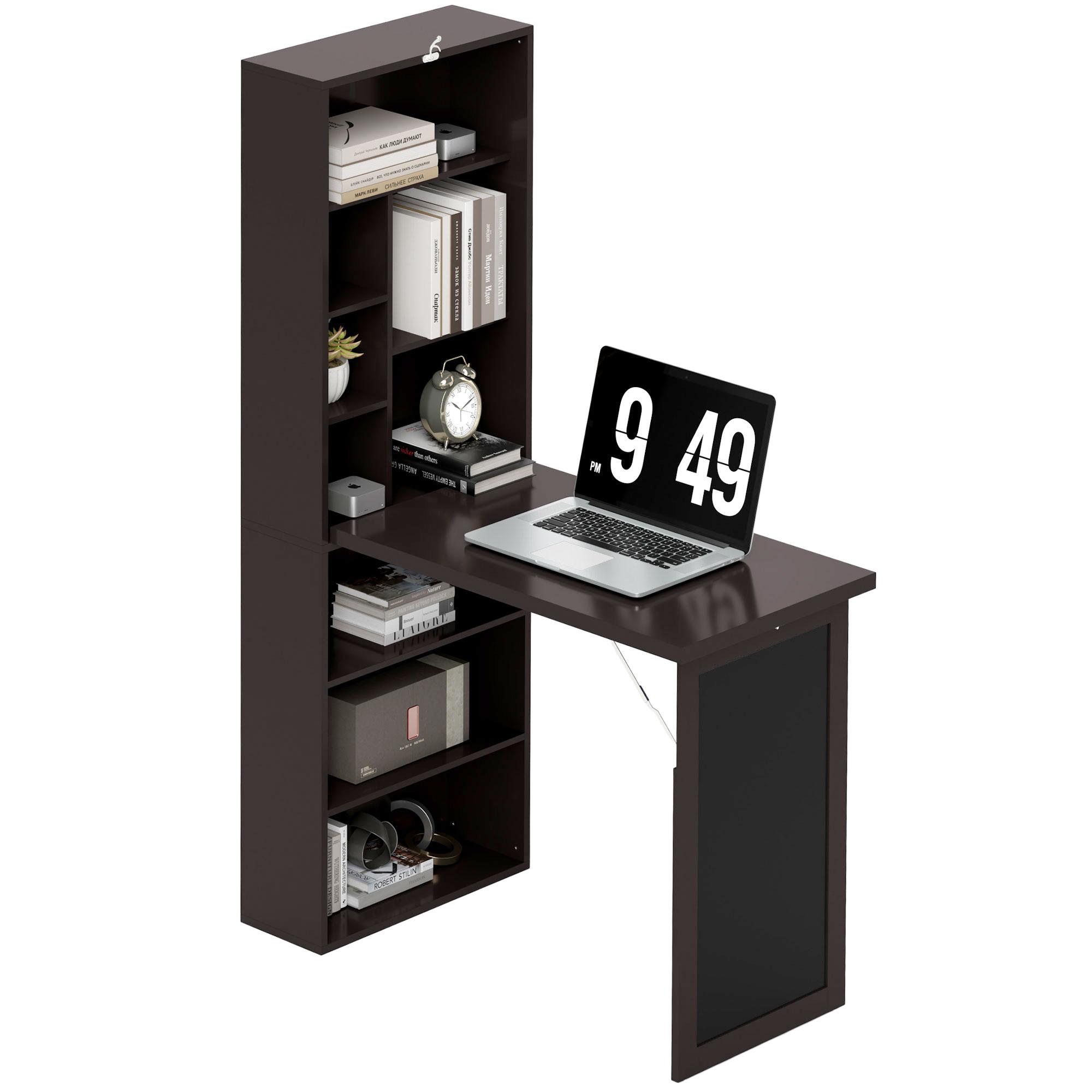 Foldable Wall Mounted Desk With Storage