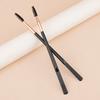 Double head double head eyebrow glue brush/eyelash roll can be dug powder milk eyebrow brush can be bent spiral eyebrow brush